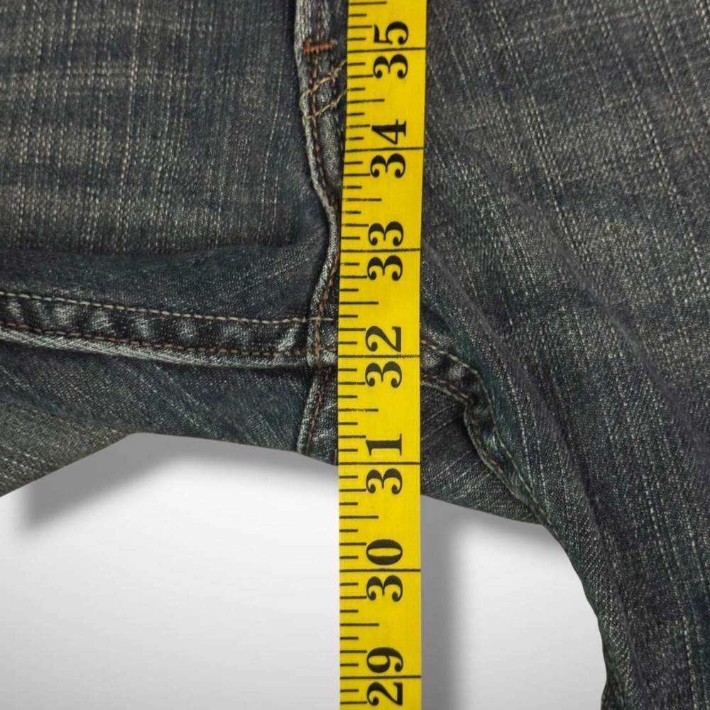 Levis 514 Jeans Mens 38 X 32 Slim Straight Blue Denim Pants Skater Biker - Picture 7 of 9